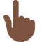Backhand Index Pointing Up - Black emoji on Twitter